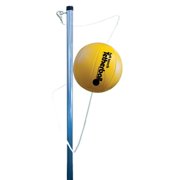 Load image into Gallery viewer, Park &amp; Sun Sports Outdoor Yellow 3-Pole Tetherball Play Set with Accessories